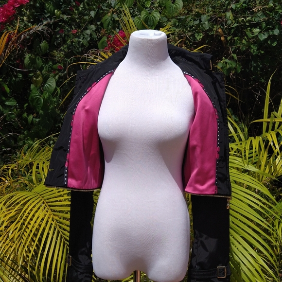 NWT Y2K Betsey Johnson Black Convertible Jacket, Size S - Picture 7 of 16